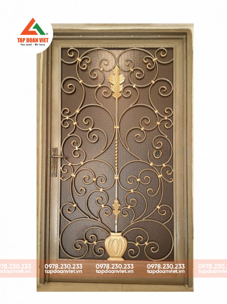 Cửa cổng sắt hộp 1 cánh đẹp, mới lạ - Tập Đoàn Việt Cửa cổng sắt hộp 1 cánh đẹp, mới lạ - Ảnh 4