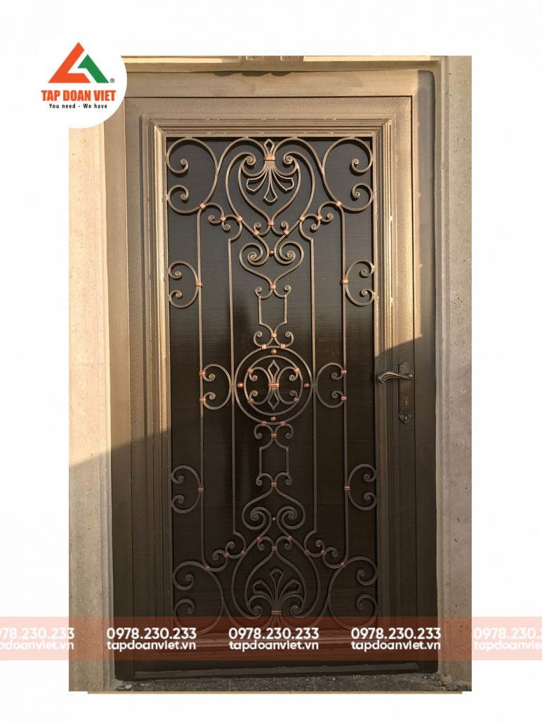 Cửa cổng sắt hộp 1 cánh đẹp, mới lạ - Tập Đoàn Việt Cửa cổng sắt hộp 1 cánh đẹp, mới lạ - Ảnh 5