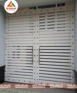 Cửa cổng sắt hộp 2 cánh đẹp, ấn tượng - Tập Đoàn Việt cua cong sat hop 2 canh dep 1