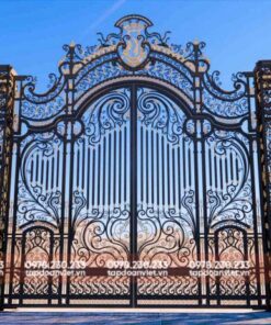 Cửa cổng sắt hộp 4 cánh đẹp, đẳng cấp - Tập Đoàn Việt cua cong sat hop 4 canh dep