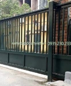 Cửa cổng sắt lùa đẹp, tiện lợi - Tập Đoàn Việt cua cong sat lua dep 1