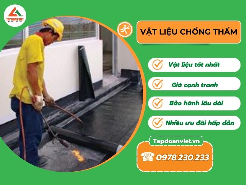 Các loại vật liệu chống thấm trên thị trường thường dùng - Tập Đoàn Việt Vat Lieu Chong Tham Tapdoanviet