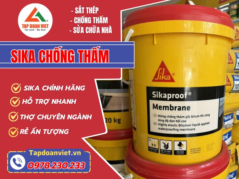 Sika chống thấm đang được ưa chuộng nhất hiện nay - Tập Đoàn Việt Sika Chong Tham Chinh Hang Tapdoanviet
