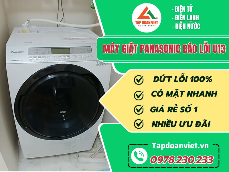 Sửa máy giặt Panasonic báo lỗi U13 tại nhà nhanh chóng - Tập Đoàn Việt may giat panasonic bao loi u13 tapdoanviet