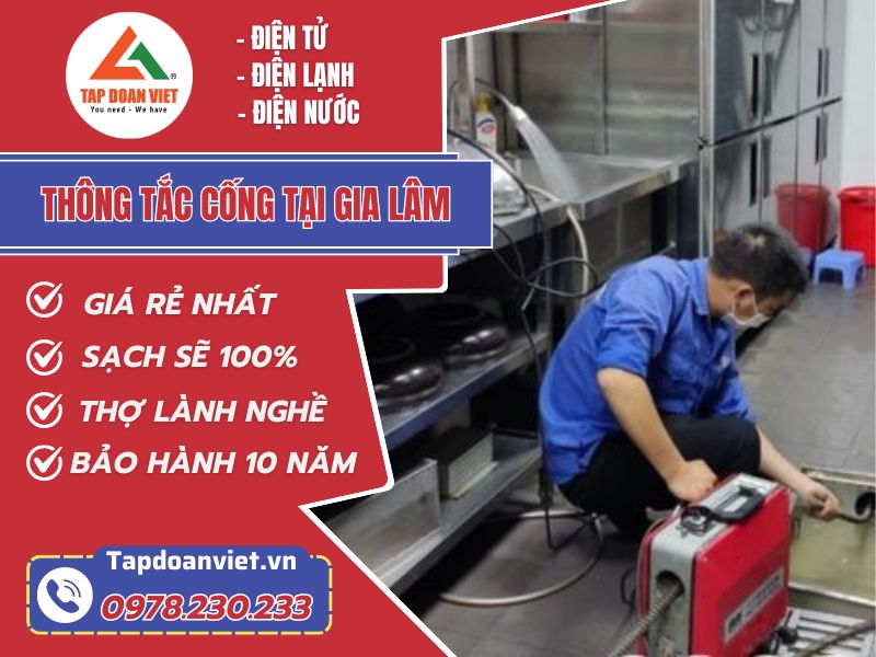 Thông tắc cống tại Gia Lâm nhanh 30 phút - Tập Đoàn Việt thong tac cong tai gia lam tapdoanviet