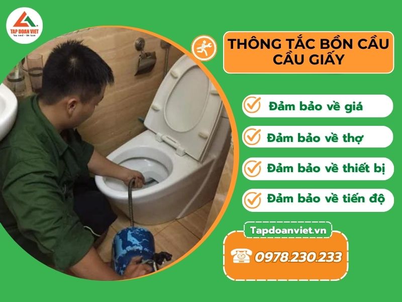 Thông tắc bồn cầu Cầu Giấy trọn gói giá rẻ, có bảo hành - Tập Đoàn Việt banner cua khach 4