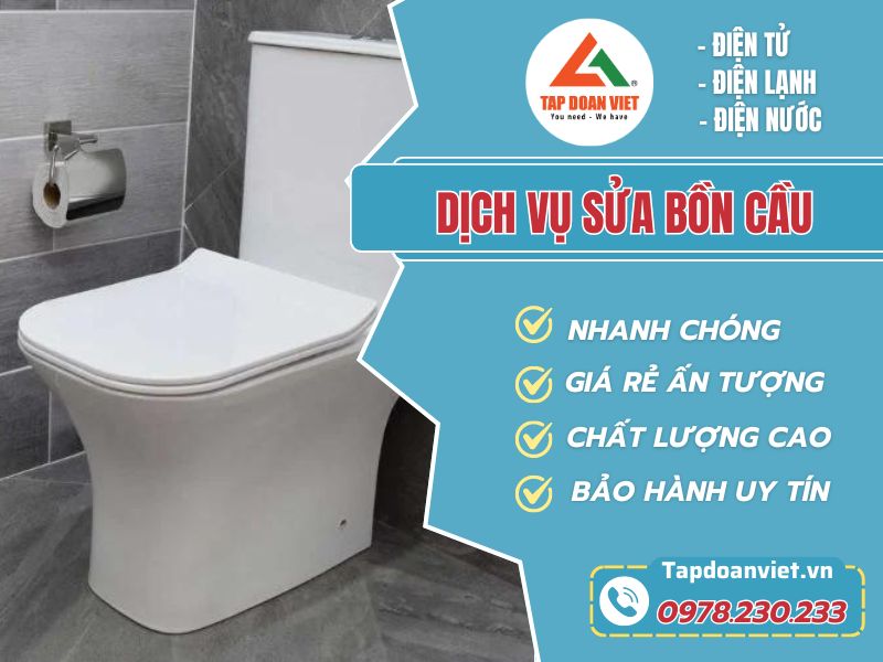 Sửa bồn cầu rỉ nước tại nhà giá rẻ, thợ sửa nhanh, cẩn thận - Tập Đoàn Việt sua bon cau tapdoanviet