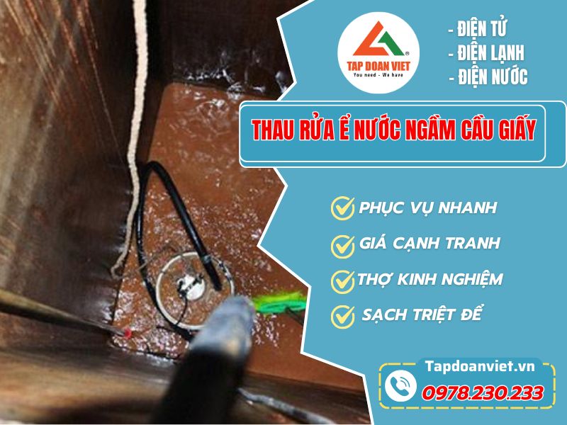 Thau rửa bể nước ngầm Cầu Giấy uy tín, có bảo hành - Tập Đoàn Việt Thau Rua Be Nuoc Ngam Tai Cau Giay