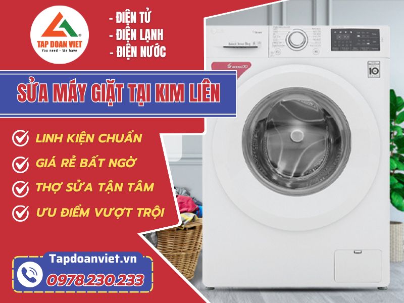 Dịch vụ sửa máy giặt tại Kim Liên uy tín - Tập Đoàn Việt Sua may giat tai kim lien tapdoanviet