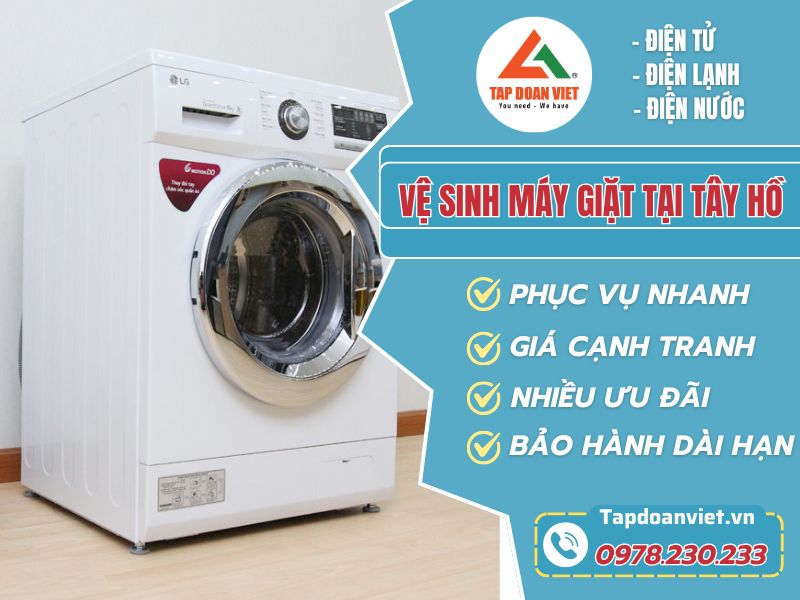 Dịch vụ vệ sinh máy giặt tại Tây Hồ tận tâm, có bảo hành - Tập Đoàn Việt Ve Sinh May Giat Tai Tay Ho Tapdoanviet 1