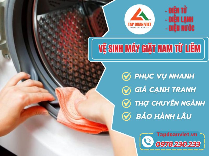 Dịch vụ vệ sinh máy giặt Nam Từ Liêm uy tín, nhanh - Tập Đoàn Việt Vệ Sinh Máy Giặt Nam Từ Liêm