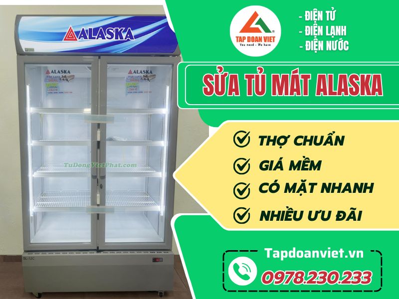 Dịch vụ sửa tủ mát Alaska tại nhà Hà Nội giá rẻ - Tập Đoàn Việt sua tu mat alaska tapdoanviet