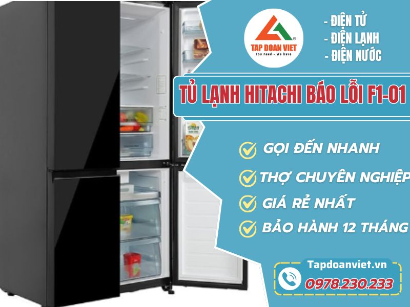 Sửa tủ lạnh Hitachi báo lỗi F1-01 tại nhà Hà Nội - Tập Đoàn Việt tu lanh Hitachi bao loi F1 01 tapdoanviet avavartar