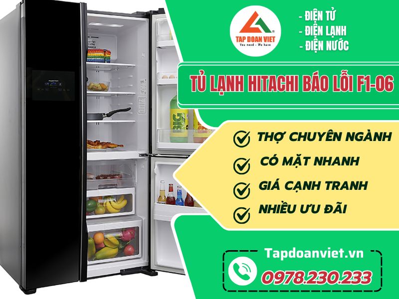 Sửa tủ lạnh Hitachi báo lỗi F1-06 chuẩn cách, dễ thao tác - Tập Đoàn Việt tu lanh Hitachi bao loi F1 06 tapdoanviet avartar