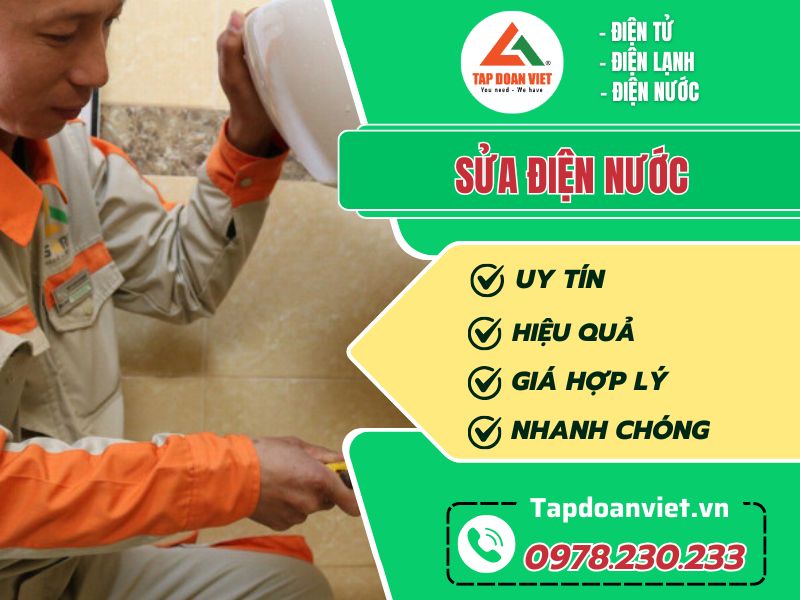 Dịch vụ sửa điện nước tại Hà Nội uy tín, giá rẻ - Tập Đoàn Việt sua dien nuoc tapdoanviet