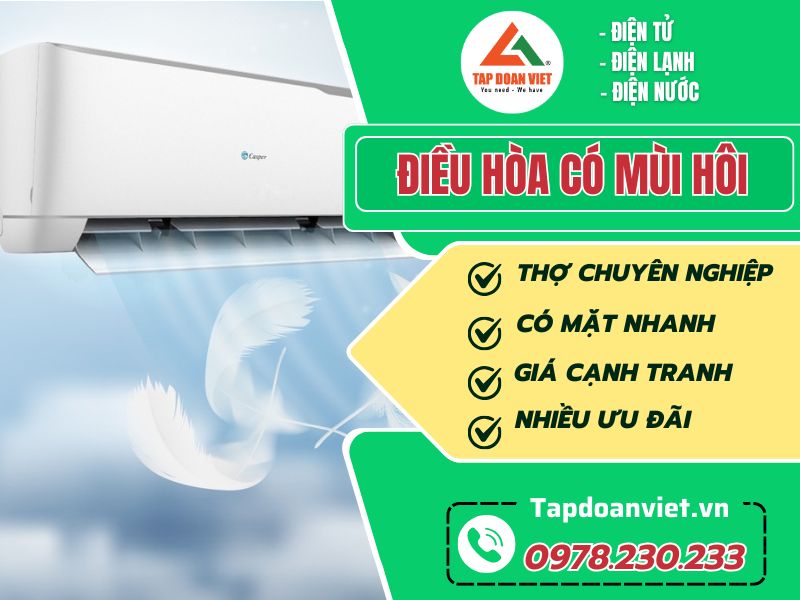 Sửa điều hòa có mùi hôi tại nhà nhanh chóng, giá rẻ - Tập Đoàn Việt sua dieu hoa co mui hoi tapdoanviet 2