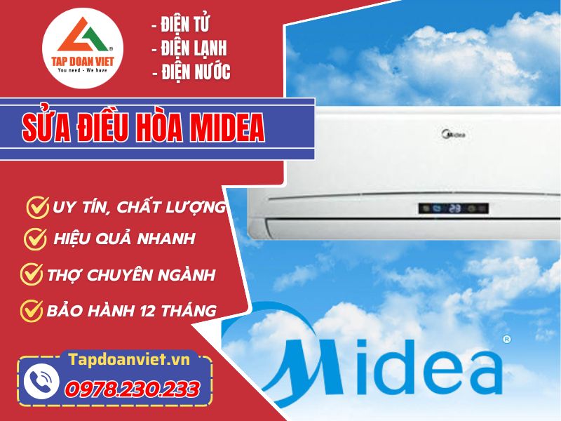Dịch vụ sửa điều hòa Midea tại Hà Nội giá rẻ, bảo hành 12 tháng - Tập Đoàn Việt Sua Dieu Hoa Midea Tapdoanviet