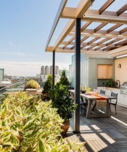 Đơn vị lắp đặt mái kính sân thượng tại Hà Nội đẹp uy tín, đi lắp các tỉnh phía Bắc - Tập Đoàn Việt mai kinh san thuong dep mau mai kinh