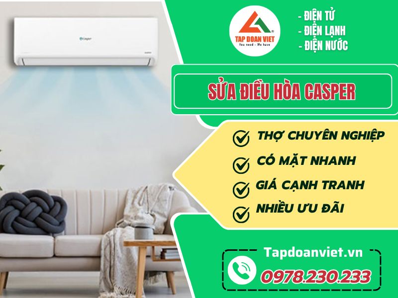 Địa chỉ Sửa điều hòa Casper tại nhà Hà Nội giá rẻ - Tập Đoàn Việt sua dieu hoa casper tapdoanviet