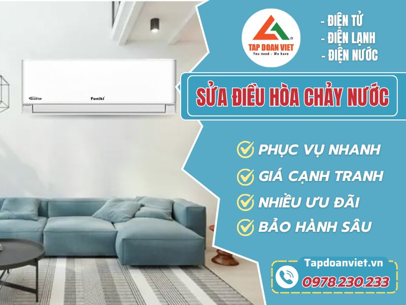 Bỏ túi cách ửa điều hòa chảy nước nhanh và hiệu quả nhất - Tập Đoàn Việt sua dieu hoa chay nuoc tapdoanviet