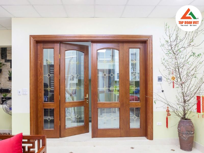 Cửa gỗ kính – giải pháp hoàn hảo cho không gian hiện đại - Tập Đoàn Việt Cua Go Kinh Phan Loai