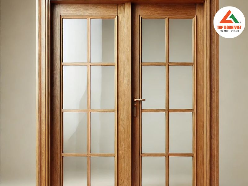 Cửa gỗ kính – giải pháp hoàn hảo cho không gian hiện đại - Tập Đoàn Việt Cua Go Kinh Thi Cong