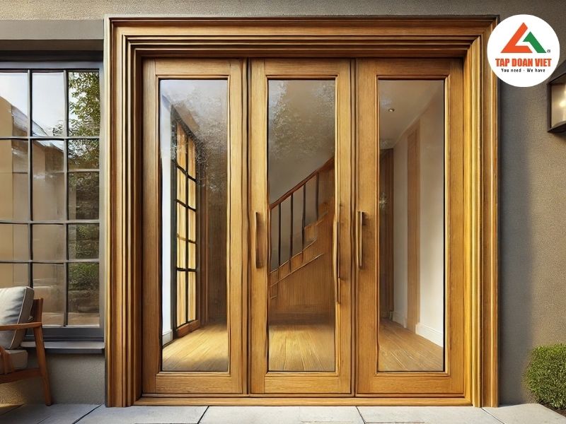 Cửa gỗ kính – giải pháp hoàn hảo cho không gian hiện đại - Tập Đoàn Việt Cua Go Kinh Uu Diem