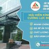 Mái hiên kính cường lực đẹp, thi công nhanh, giá tốt - Tập Đoàn Việt Mai Hien Kinh Cuong Luc Dep Tapdoanviet