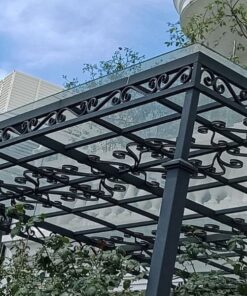 Thi công mái kính hiên nhà giá rẻ, bàn giao nhanh - Tập Đoàn Việt Mai Kinh Hien Nha Cau Tao