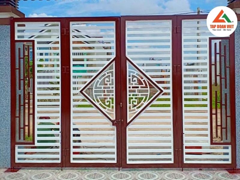 Mẫu cửa sắt hộp 4 cánh - giải pháp hoàn hảo từ Tập Đoàn Việt - Tập Đoàn Việt Mau Cua Sat Hop 4 Canh Cau Tao