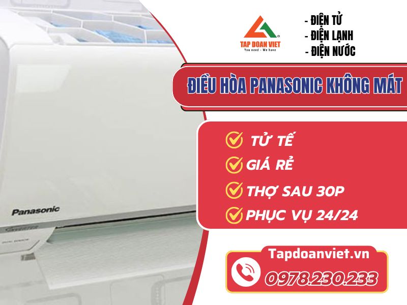 Sửa điều hòa Panasonic không mát dứt lỗi nhanh sau 30 phút - Tập Đoàn Việt Dieu Hoa Panasonic Khong Mat Tapdoanviet