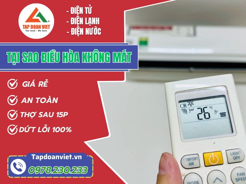 Tại sao điều hòa không mát? Dịch vụ sửa tại Hà Nội - Tập Đoàn Việt Tai Sao Dieu Hoa Khong Mat Tapdoanviet