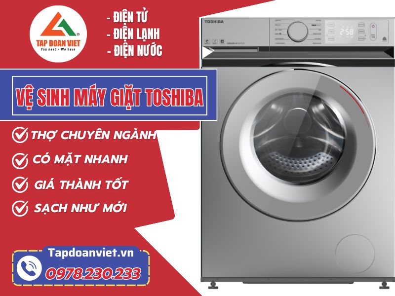 Dịch vụ vệ sinh máy giặt Toshiba tại Hà Nội sạch bóng - Tập Đoàn Việt Vệ Sinh Máy Giặt Toshiba (4)