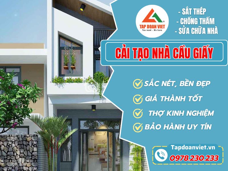 Cải Tạo Nhà Cầu Giấy trọn gói, giá rẻ - Tập Đoàn Việt Cai Tao Nha Cau Giay Tapdoanviet