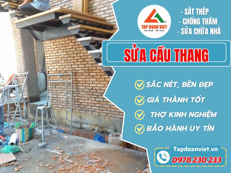 Dịch Vụ Sửa Cầu Thang Chuyên Nghiệp Từ Tapdoanviet - Tập Đoàn Việt Sua Cau Thang Tapdoanviet
